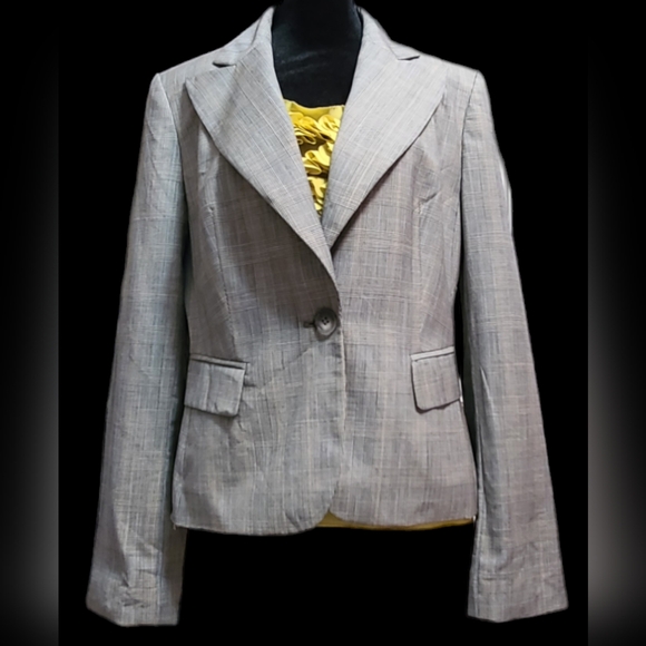 Ann Taylor Loft size 10 gray blazer - Picture 1 of 10